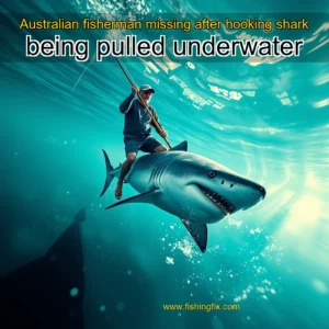 Read more about the article Australian fisherman missing after hooking shark  being pulled underwater