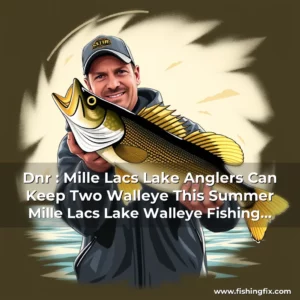 Read more about the article Dnr : Mille Lacs Lake Anglers Can Keep Two Walleye This Summer
Mille Lacs Lake Walleye Fishing Regulations Update!