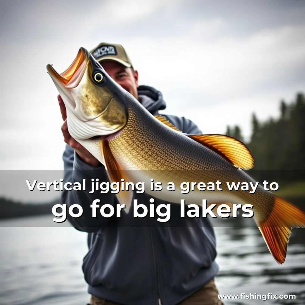 Read more about the article Vertical jigging is a great way to go for big lakers
