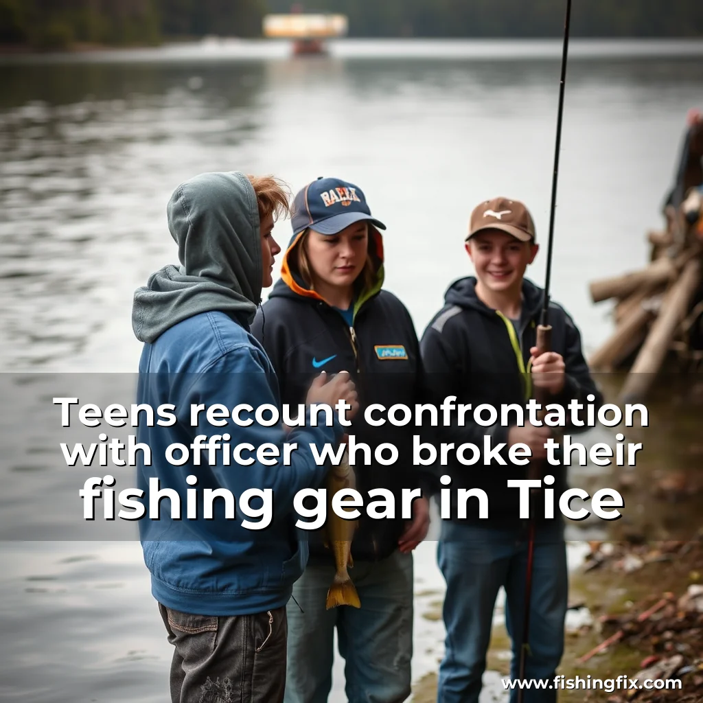 Read more about the article Teens recount confrontation with officer who broke their fishing gear in Tice