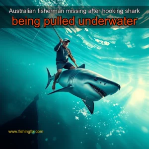 Read more about the article Australian fisherman missing after hooking shark  being pulled underwater