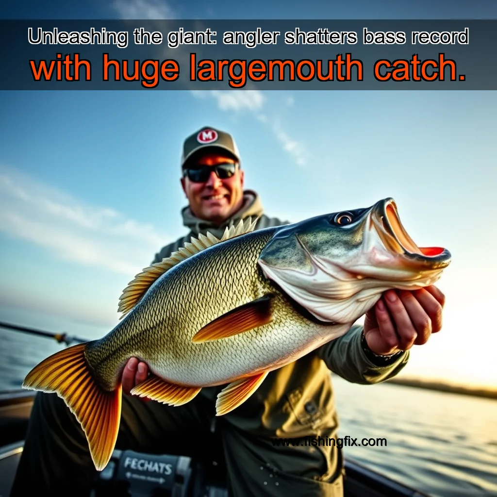 You are currently viewing Unleashing the giant: angler shatters bass record with huge largemouth catch.