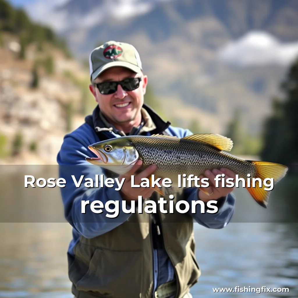 Read more about the article Rose Valley Lake lifts fishing regulations