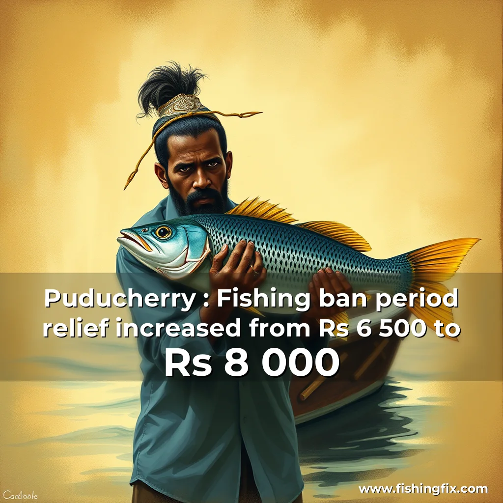 Read more about the article Puducherry : Fishing  ban  period relief increased from Rs 6  500 to Rs 8  000