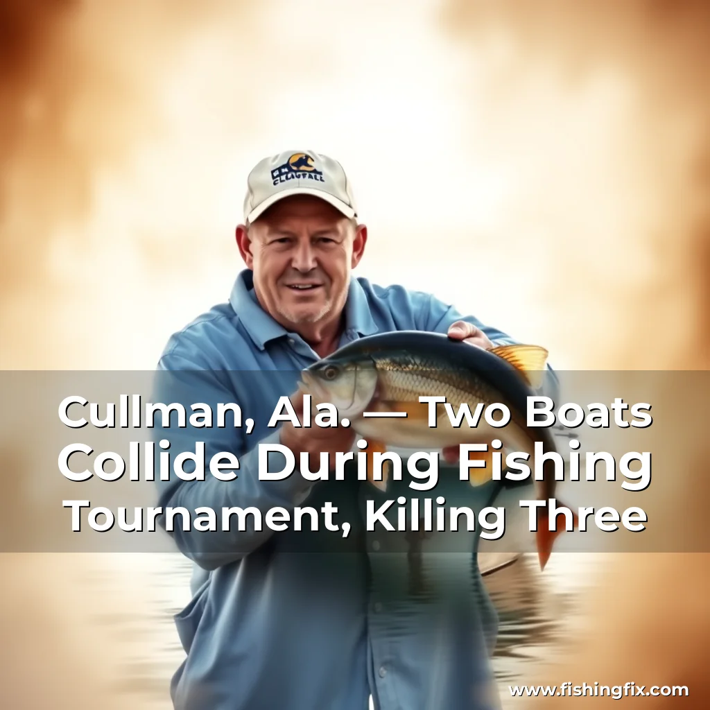 Read more about the article Cullman, Ala. — Two Boats Collide During Fishing Tournament, Killing Three